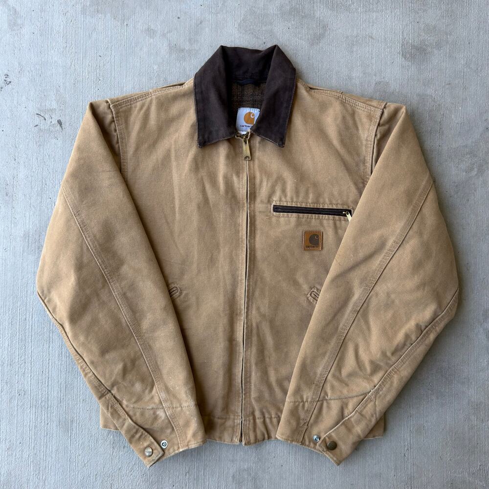 Carhartt J97 CML brown small detroit work wear jacket